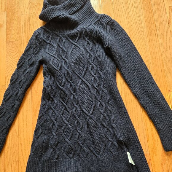 Womens A Pea in the Pod Cowl Neck Navy Blue Sweater Maternity Size Small - Picture 1 of 6